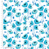 Vivid Watercolours by Debbie Shore Make+Believe 100% Organic Cotton 112cm Wide Digitally Printed Fabric for Crafting, Quilting, Dressmaking